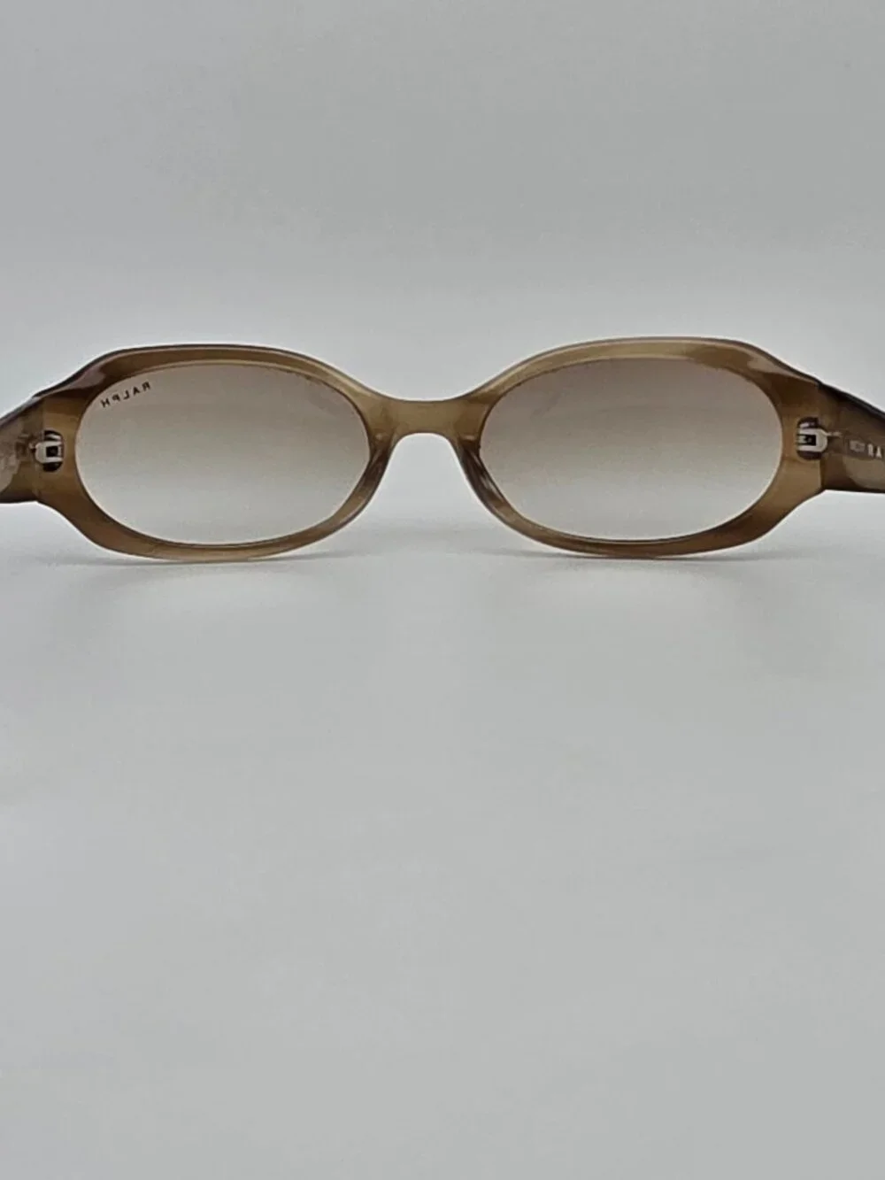 Ralph Lauren 7511 Brown Stripe Frame Light Brown Gradient Lens Sunglasses w Case